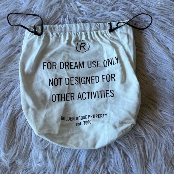 Golden Goose White Drawstring Dust Bag 10x12x3 - Picture 1 of 2